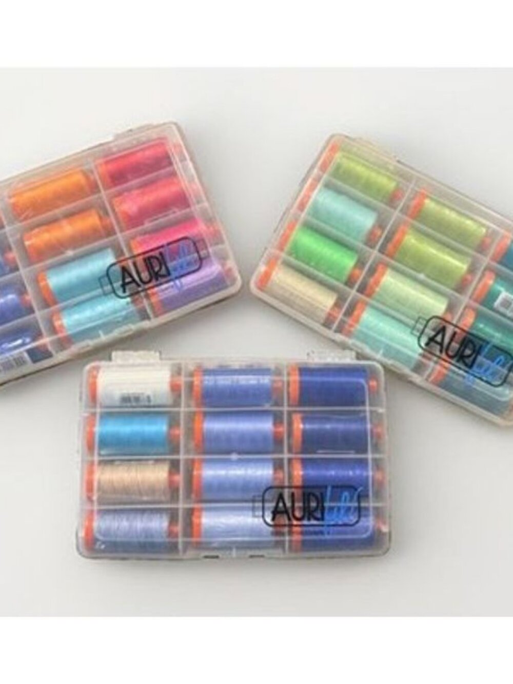 Aurifil Thread Mako Cotton 100% 50 WT Large Spools 1422 Yds/ 36 Spools set